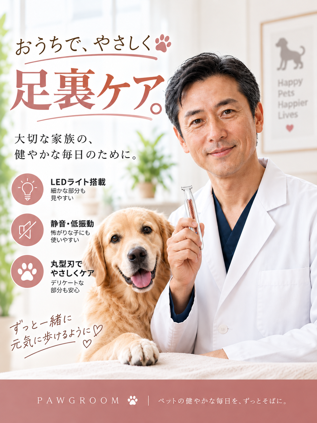PawGroom™ ペット用バリカン
