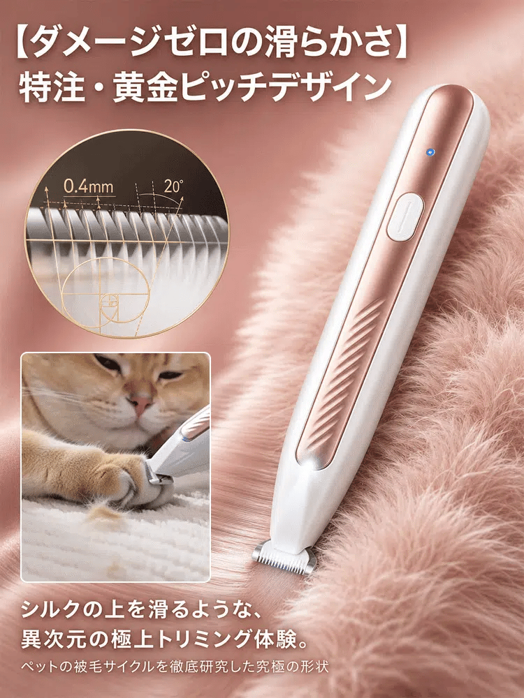 PawGroom™ 防水ペットバリカン